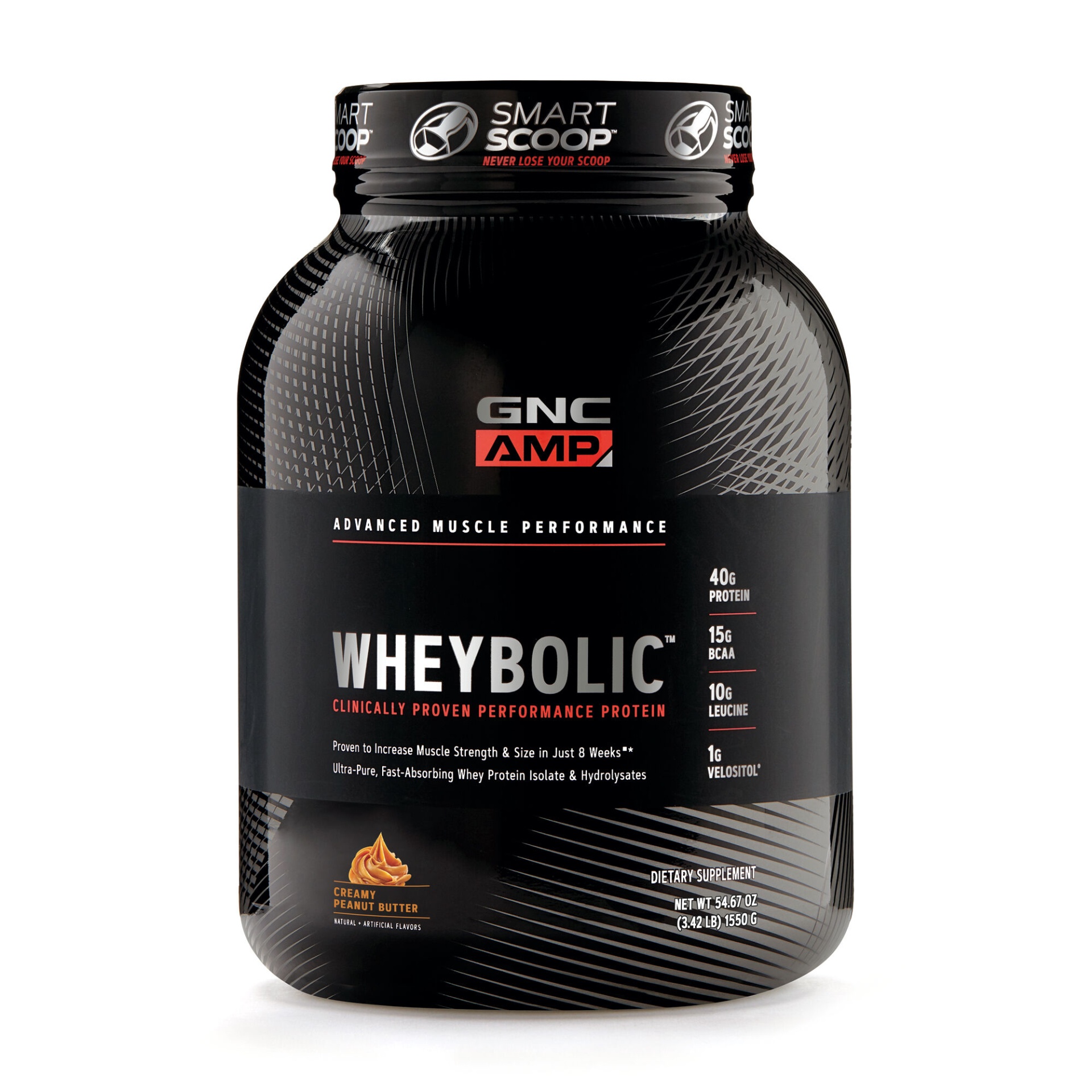 slide 1 of 1, GNC AMP Wheybolic - Creamy Peanut Butter, 1 ct