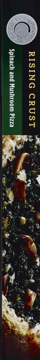 slide 6 of 6, Culinary Cirlce Rising Crust Spinach and Mushroom Pizza, 30.3 oz
