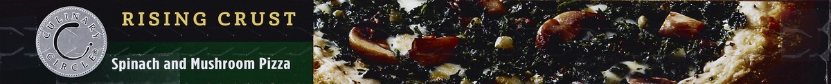 slide 5 of 6, Culinary Cirlce Rising Crust Spinach and Mushroom Pizza, 30.3 oz