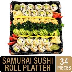 Private Selection® Samurai Sushi Roll Platter by Inku Sushi Co™, 34 pc
