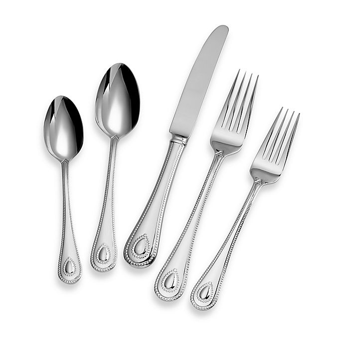 slide 1 of 2, Lenox French Perle Flatware Set, 65 ct