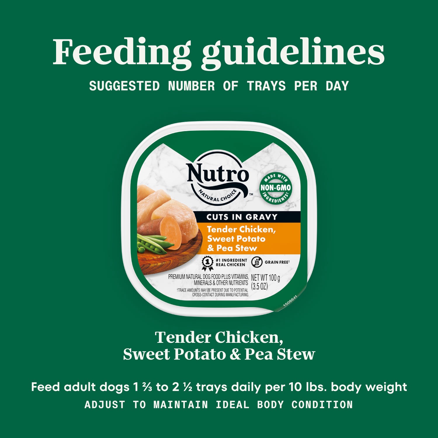 slide 2 of 3, Nutro Grain Free Cuts In Gravy Wet Dog Food Tender Chicken and Vegetable Dog Food - 3.5oz, 3.5 oz