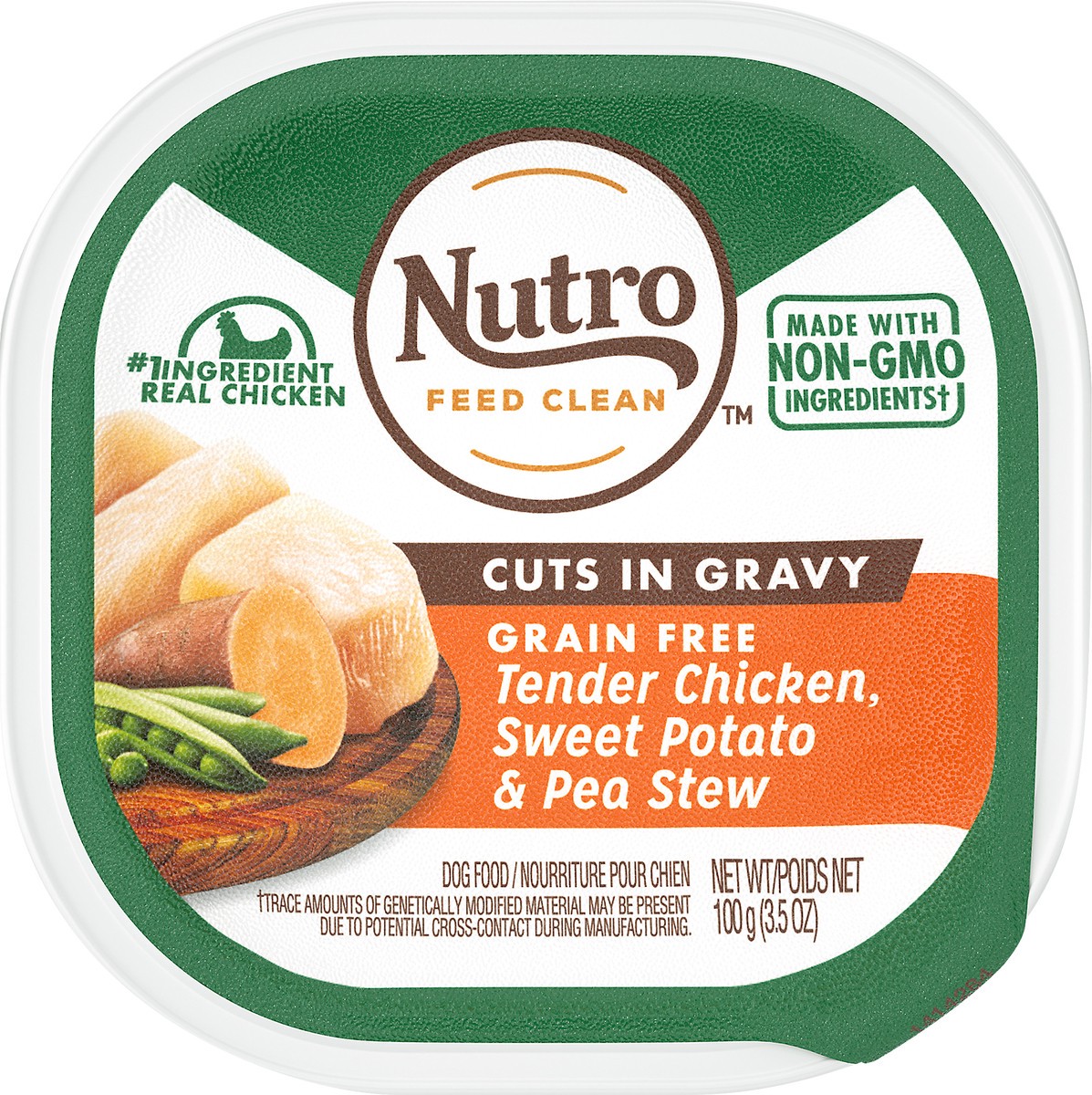 slide 1 of 3, Nutro Grain Free Cuts In Gravy Wet Dog Food Tender Chicken and Vegetable Dog Food - 3.5oz, 3.5 oz