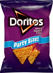 Doritos Tortilla Chips, Spicy Sweet Chili Flavored, Party Size