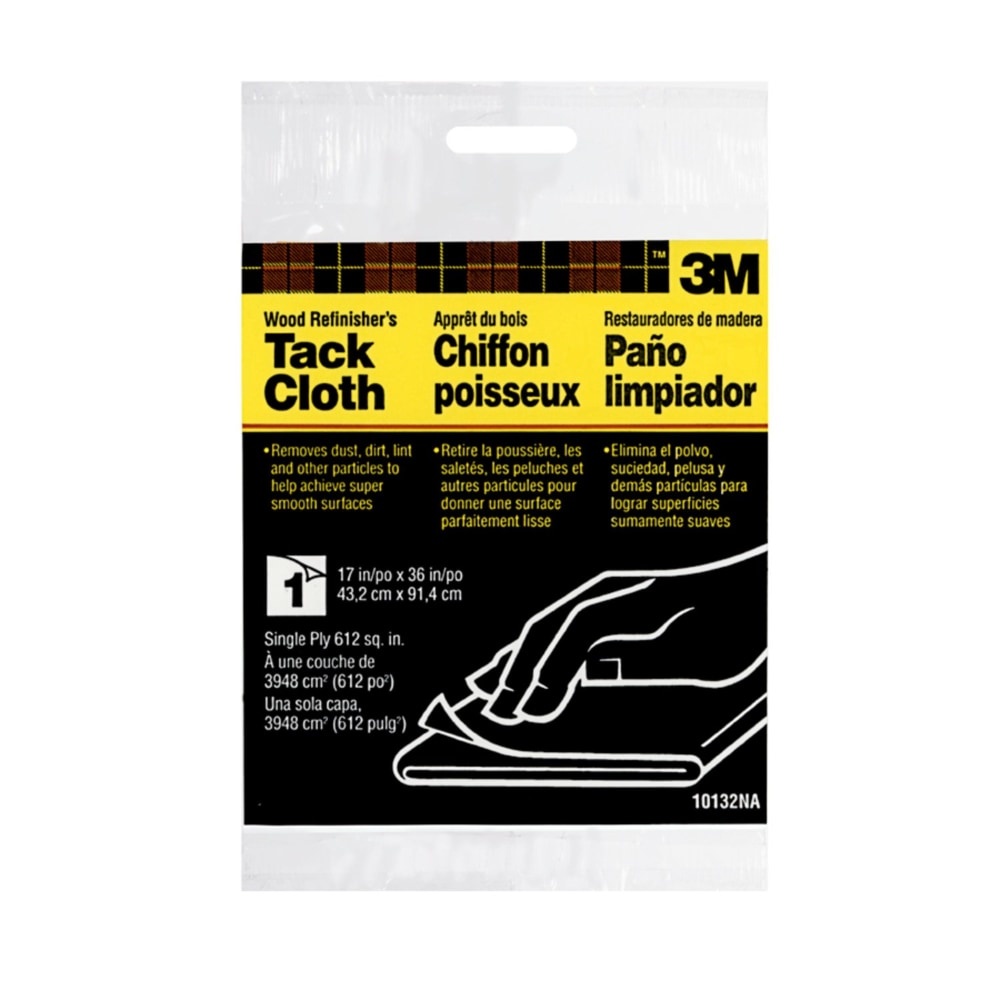 slide 1 of 1, 3M Tack Cloth, 17 in x 36 in