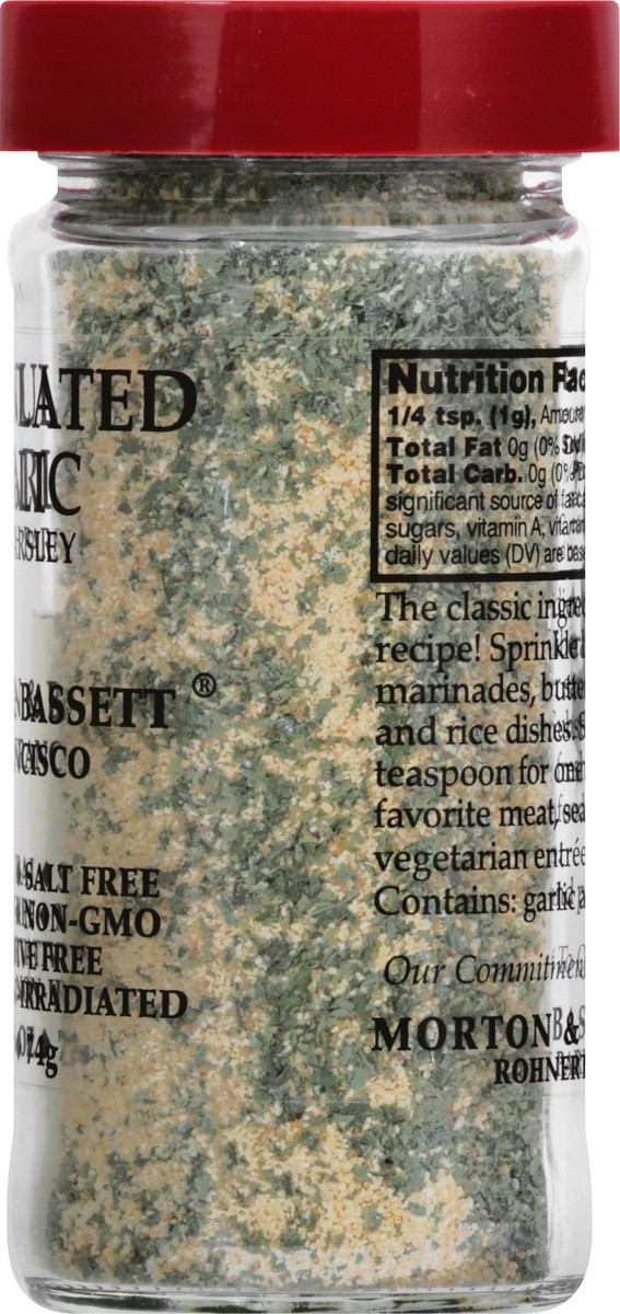 slide 4 of 13, Morton & Bassett Granulated Garlic With Parsley, 2.6 oz