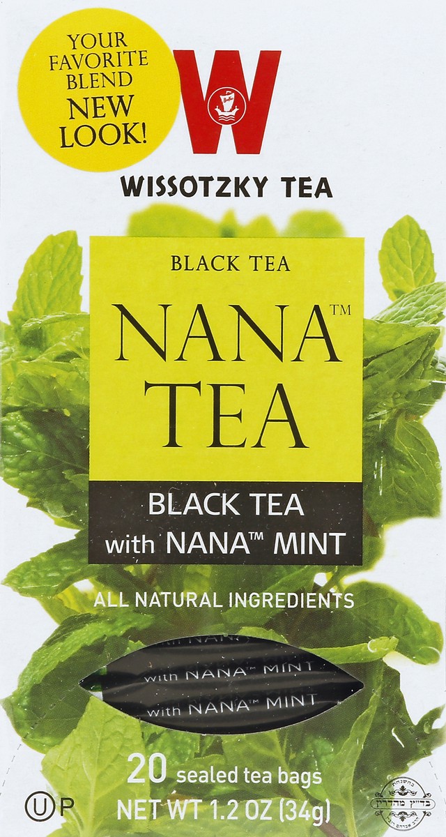 slide 2 of 4, Wissotzky Tea Tea Bags Black Tea with Nana Mint - 20 ct, 20 ct