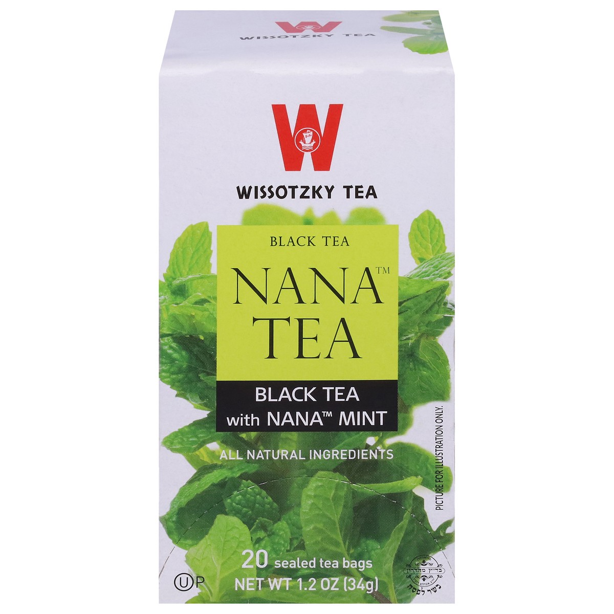 slide 1 of 4, Wissotzky Tea Tea Bags Black Tea with Nana Mint - 20 ct, 20 ct