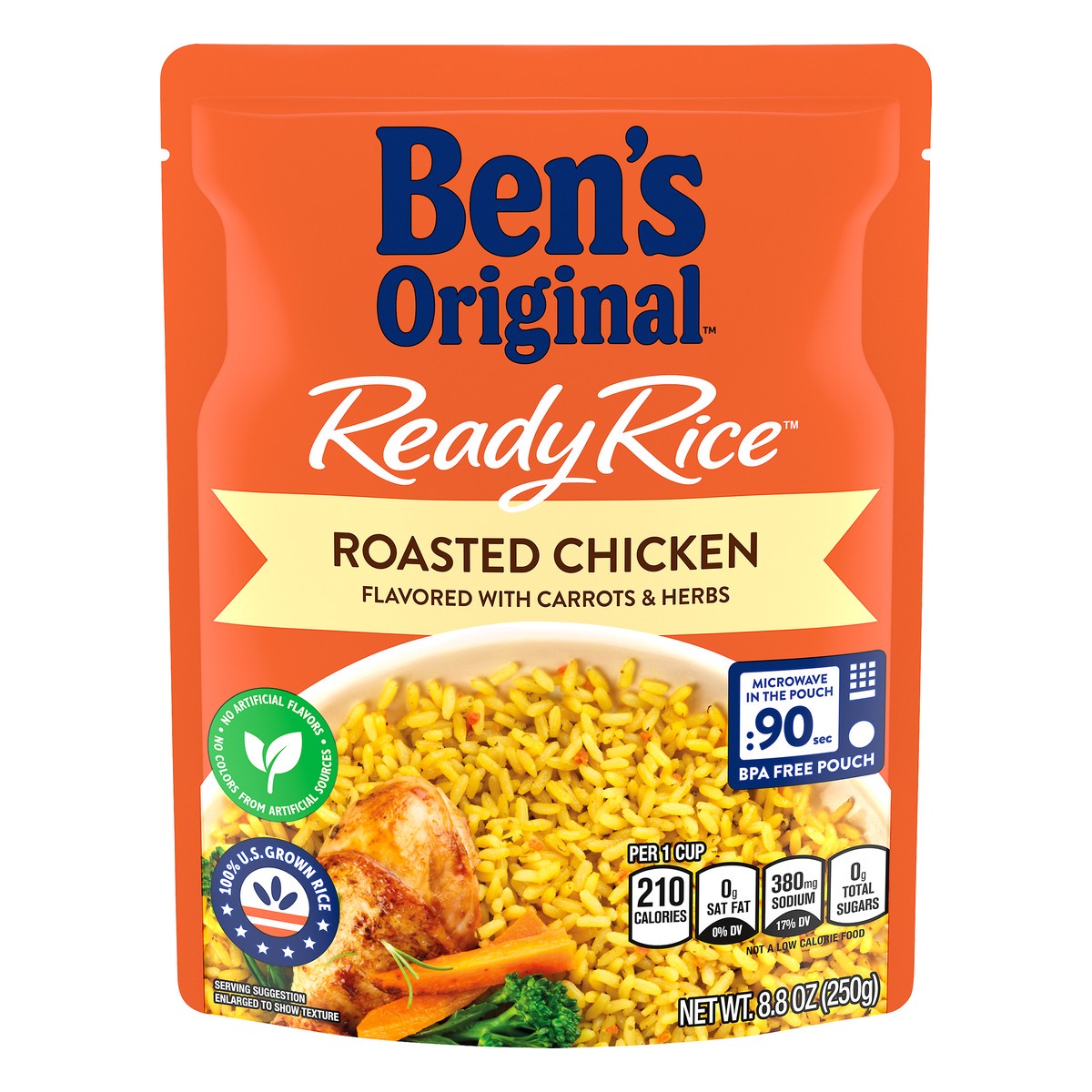 slide 13 of 13, Ben's Original Rice, Roasted Chicken, 8.8 oz
