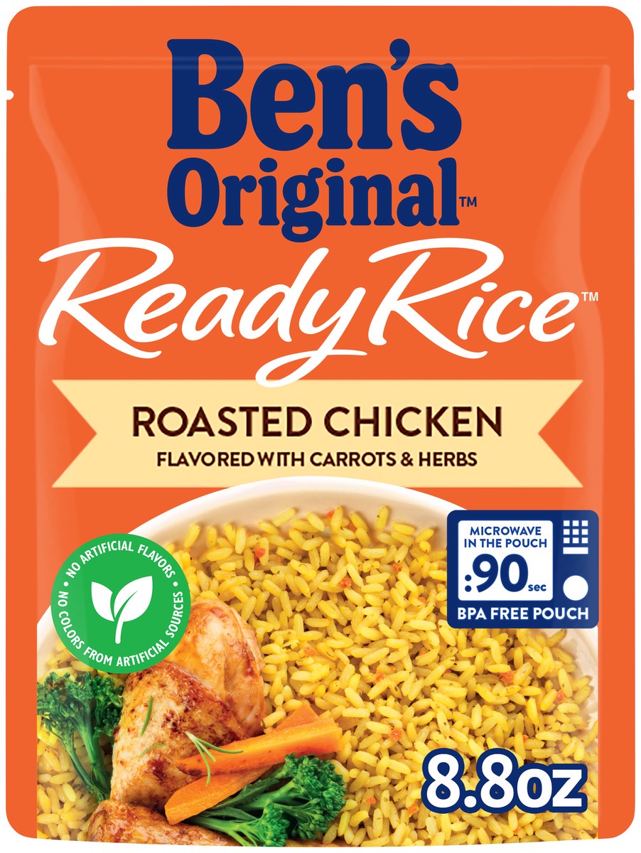 slide 3 of 13, Ben's Original Rice, Roasted Chicken, 8.8 oz
