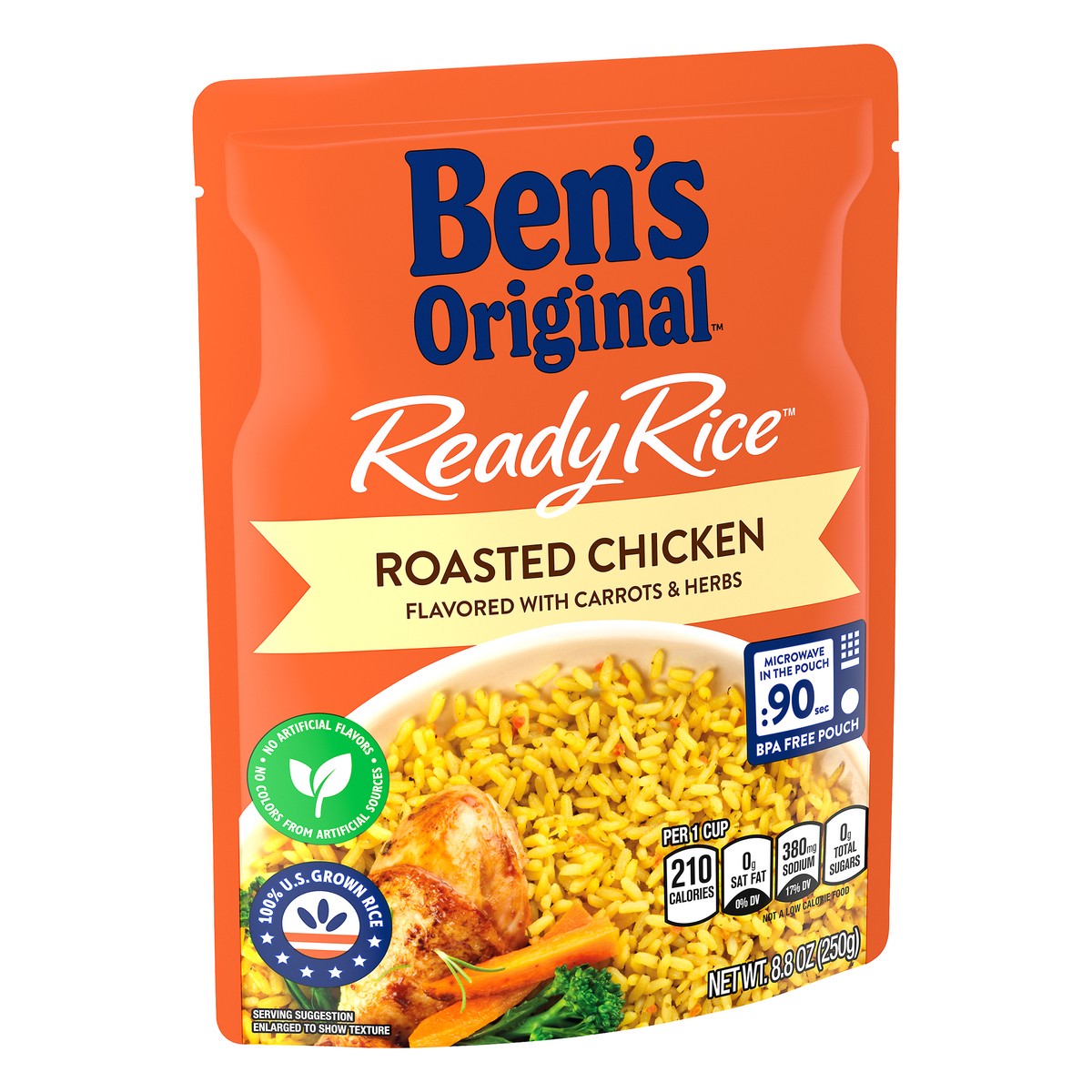 slide 12 of 13, Ben's Original Rice, Roasted Chicken, 8.8 oz