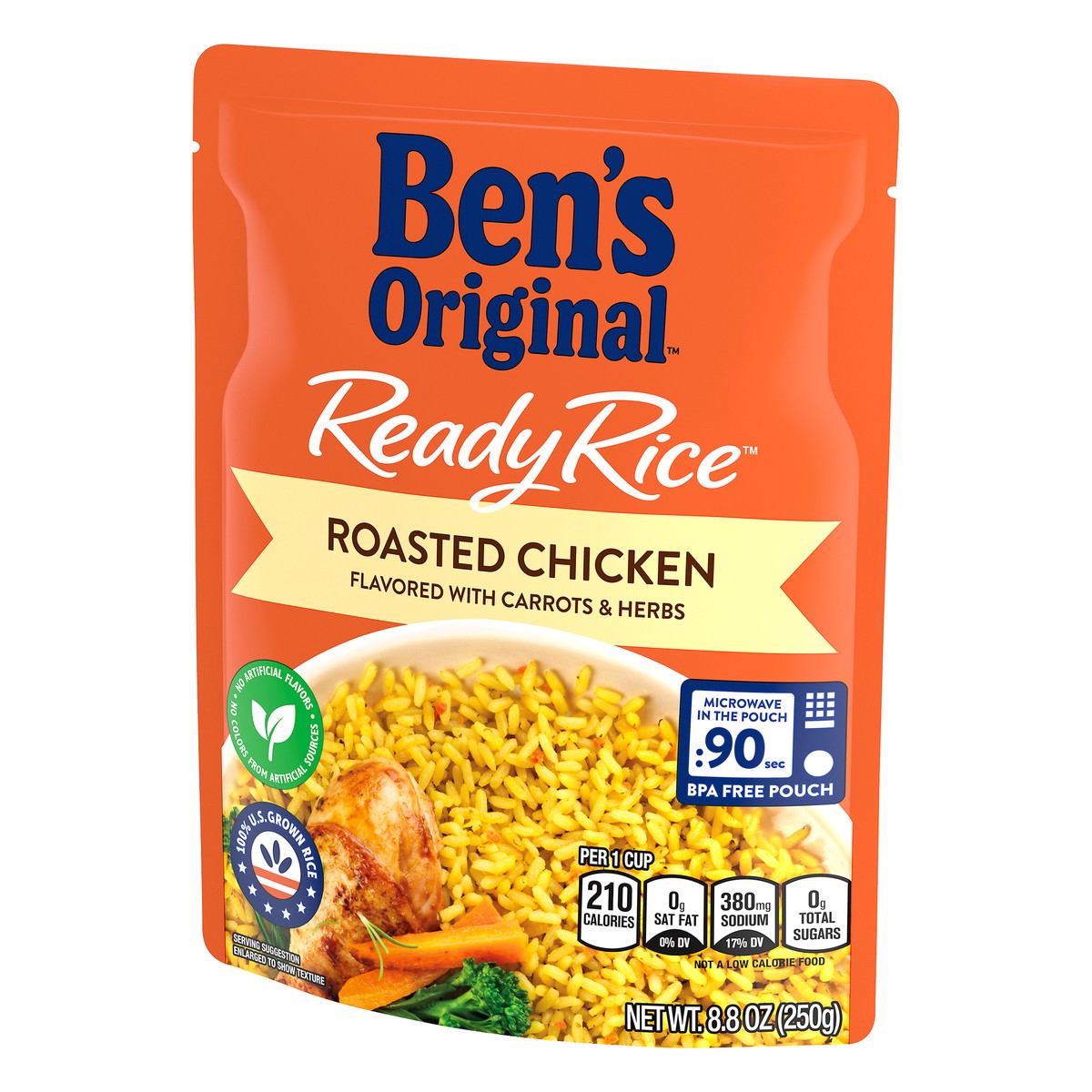 slide 7 of 13, Ben's Original Rice, Roasted Chicken, 8.8 oz