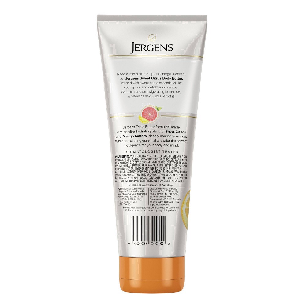 slide 49 of 88, Jergens Sweet Citrus Butter Hand and Body Lotion, 7 oz