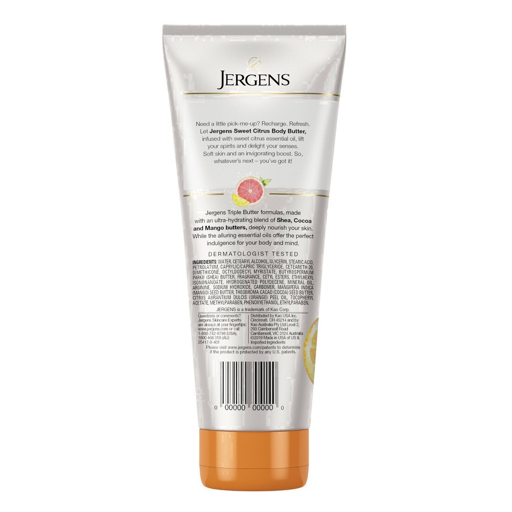 slide 80 of 88, Jergens Sweet Citrus Butter Hand and Body Lotion, 7 oz