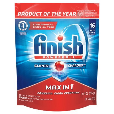 slide 1 of 6, Finish Max Shine Pro Power Ball, 8.8 oz