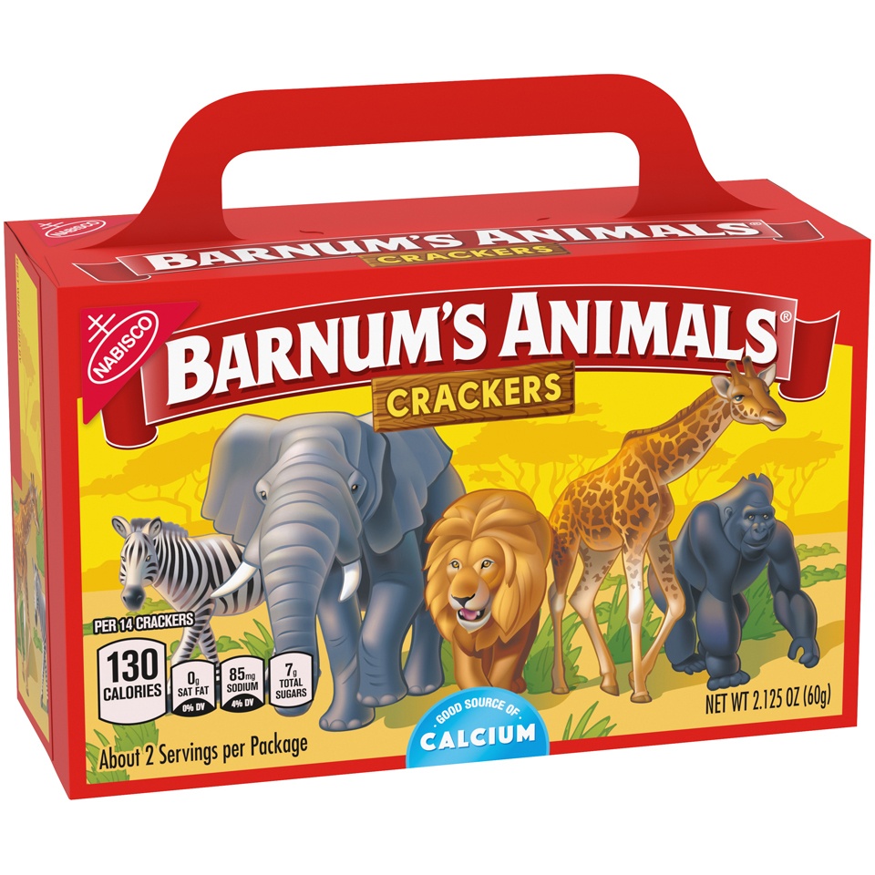 slide 3 of 7, Nabisco Barnum's Animals Crackers, 2.1235 oz