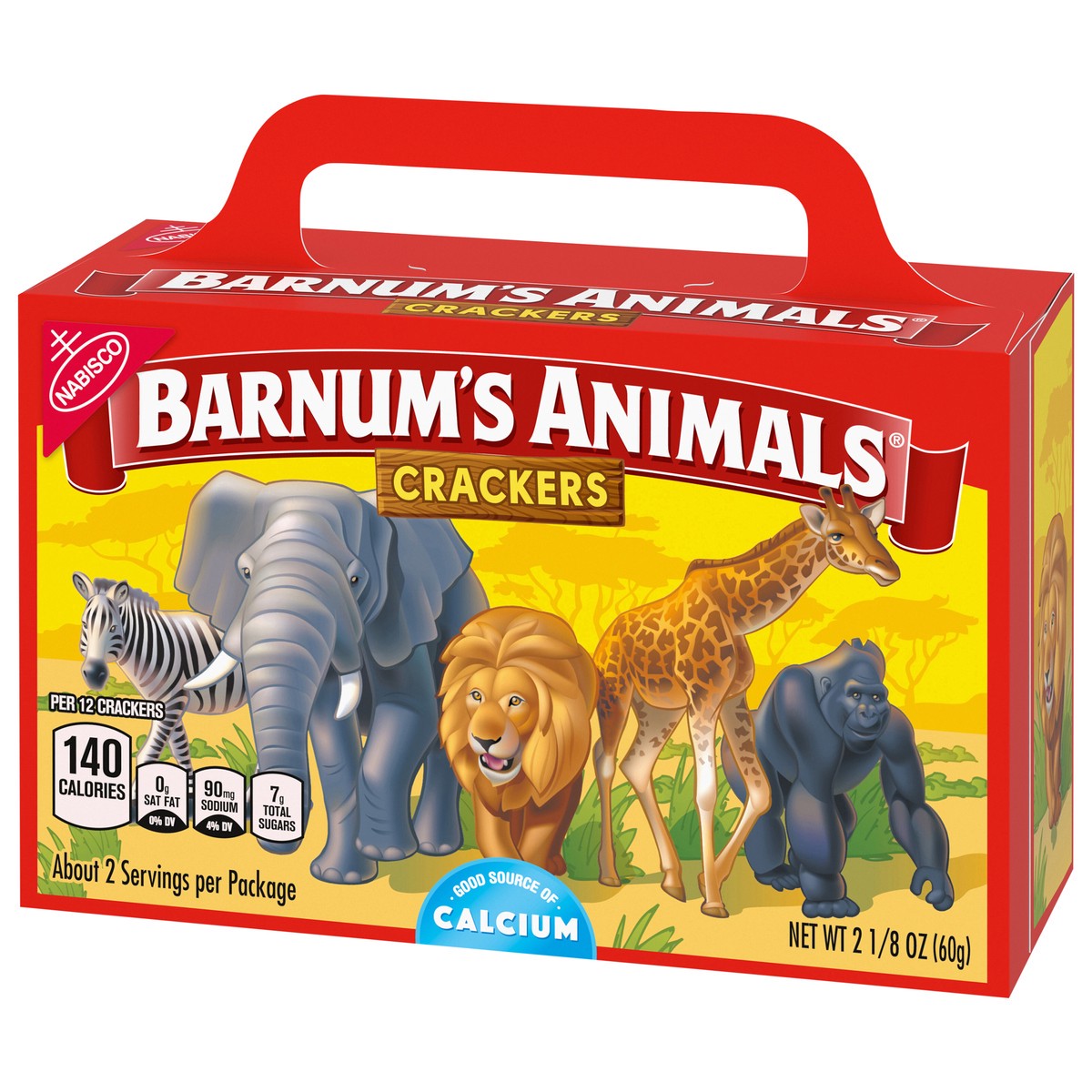 slide 9 of 9, Barnum's BARNUM'S Original Animal Crackers, Kids Snacks, 2.13 oz Box, 2.125 oz