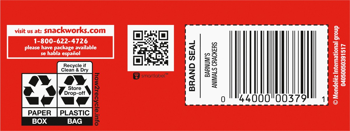 slide 2 of 9, Barnum's BARNUM'S Original Animal Crackers, Kids Snacks, 2.13 oz Box, 2.125 oz