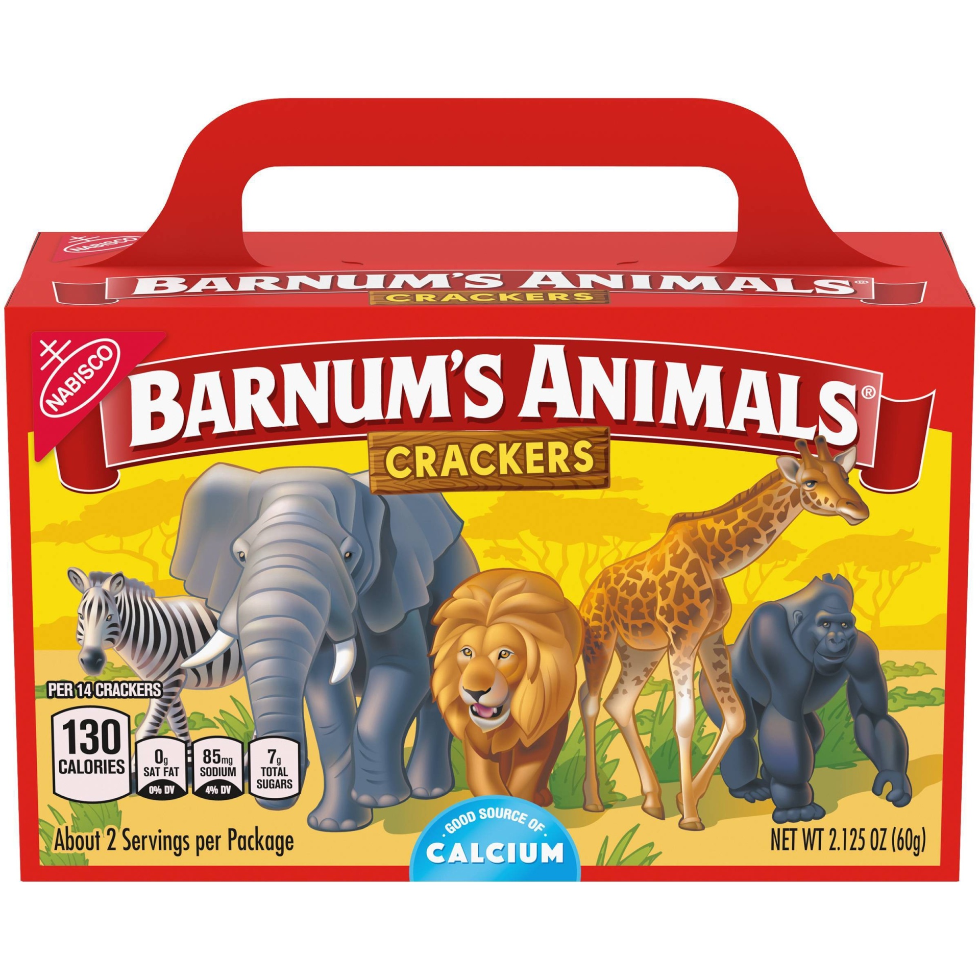 slide 1 of 7, Nabisco Barnum's Animals Crackers, 2.1235 oz