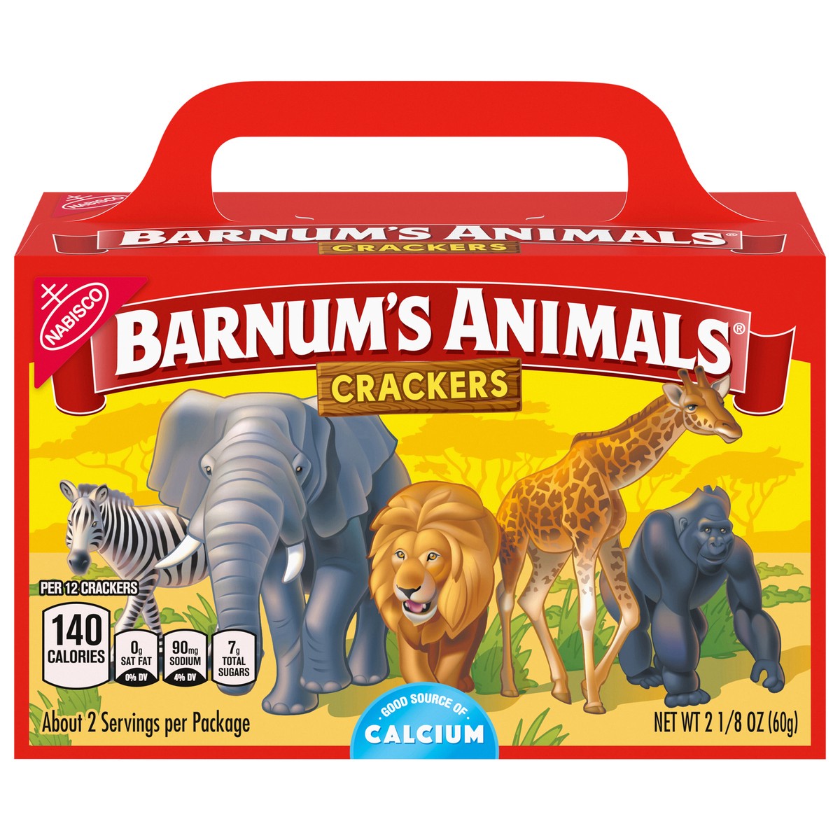 slide 1 of 9, Barnum's BARNUM'S Original Animal Crackers, Kids Snacks, 2.13 oz Box, 2.125 oz