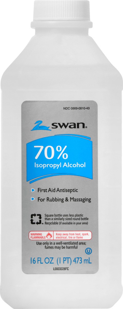slide 5 of 11, Swan 70% Isopropyl Alcohol 16 oz, 16 oz