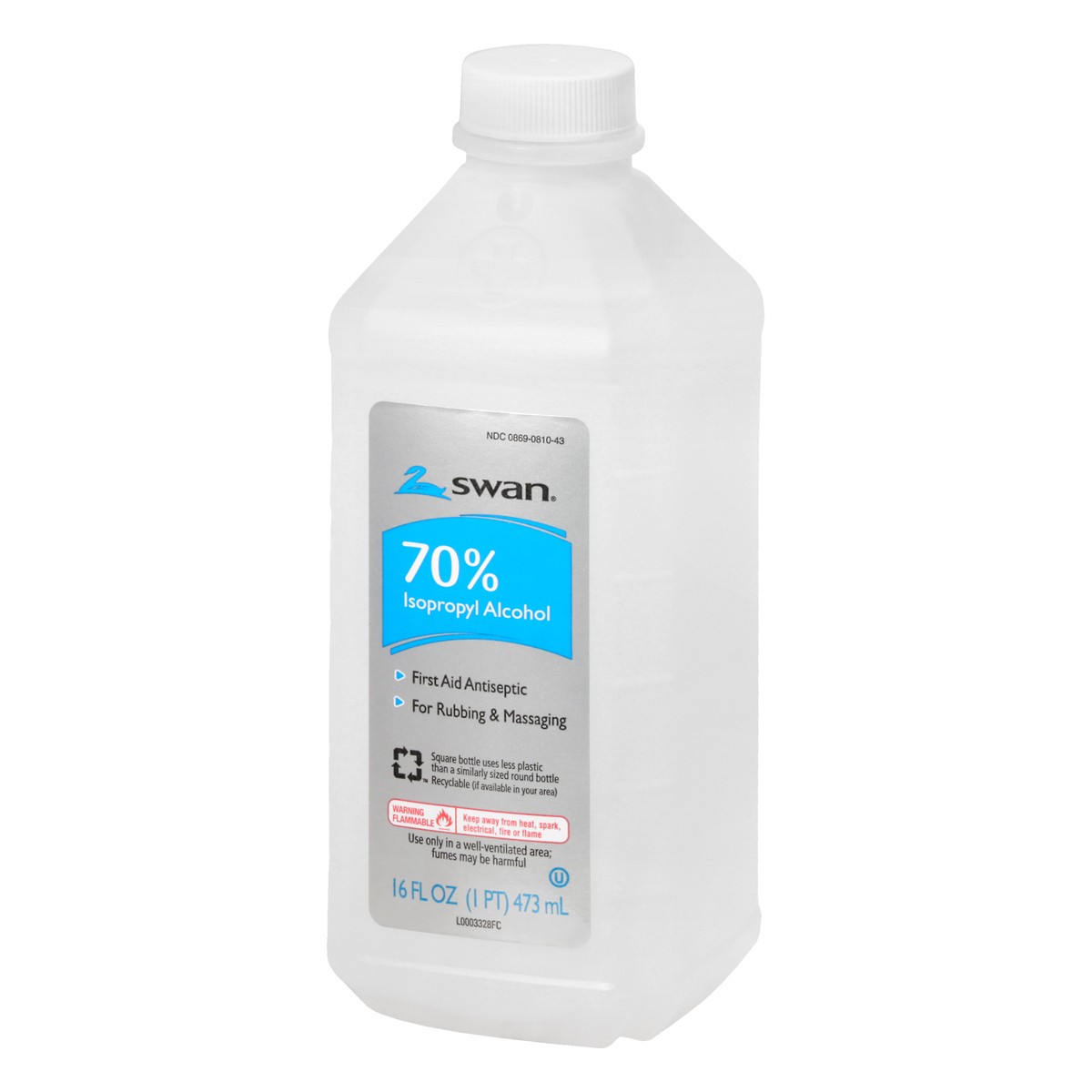 slide 8 of 11, Swan 70% Isopropyl Alcohol 16 oz, 16 oz
