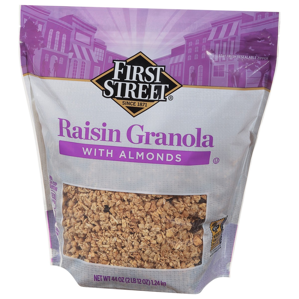 slide 8 of 13, Cb02 First Street Low Fat Raisin Granola, 44 oz