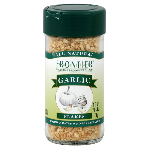 slide 1 of 1, Frontier Garlic Flakes, 2.64 oz