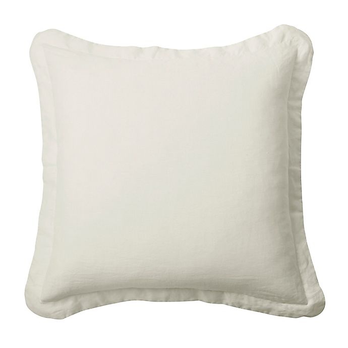 slide 1 of 4, Levtex Home Washed Linen European Pillow Sham - Cream, 1 ct