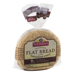 Toufayan Flat Bread Wheat - 14 Oz