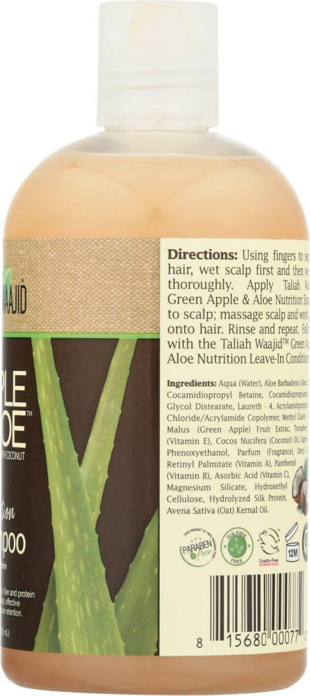 slide 3 of 4, Taliah Waajid Apple+Aloe Shampoo, 12 oz