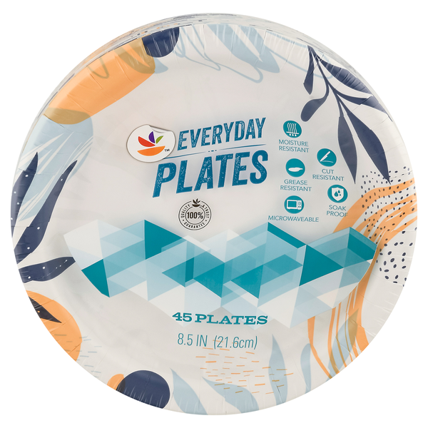slide 1 of 1, Giant Ahold 8.5" Design Plates, 45 ct