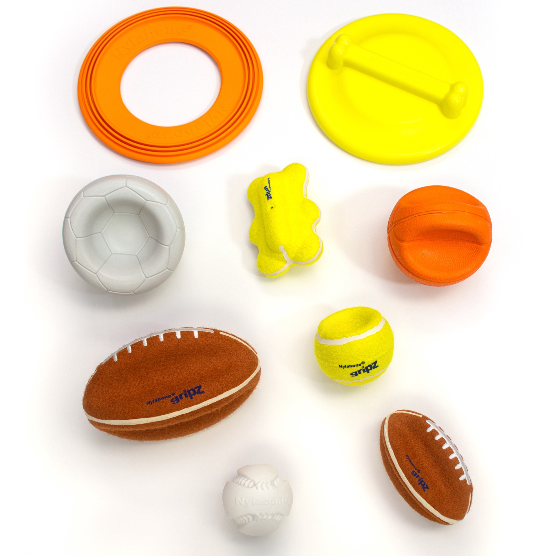 slide 10 of 10, Nylabone Power Play Dog Football Gripz Large/Giant - Up to 50 lbs. 8.5 Inch (1 Count), 1 ct