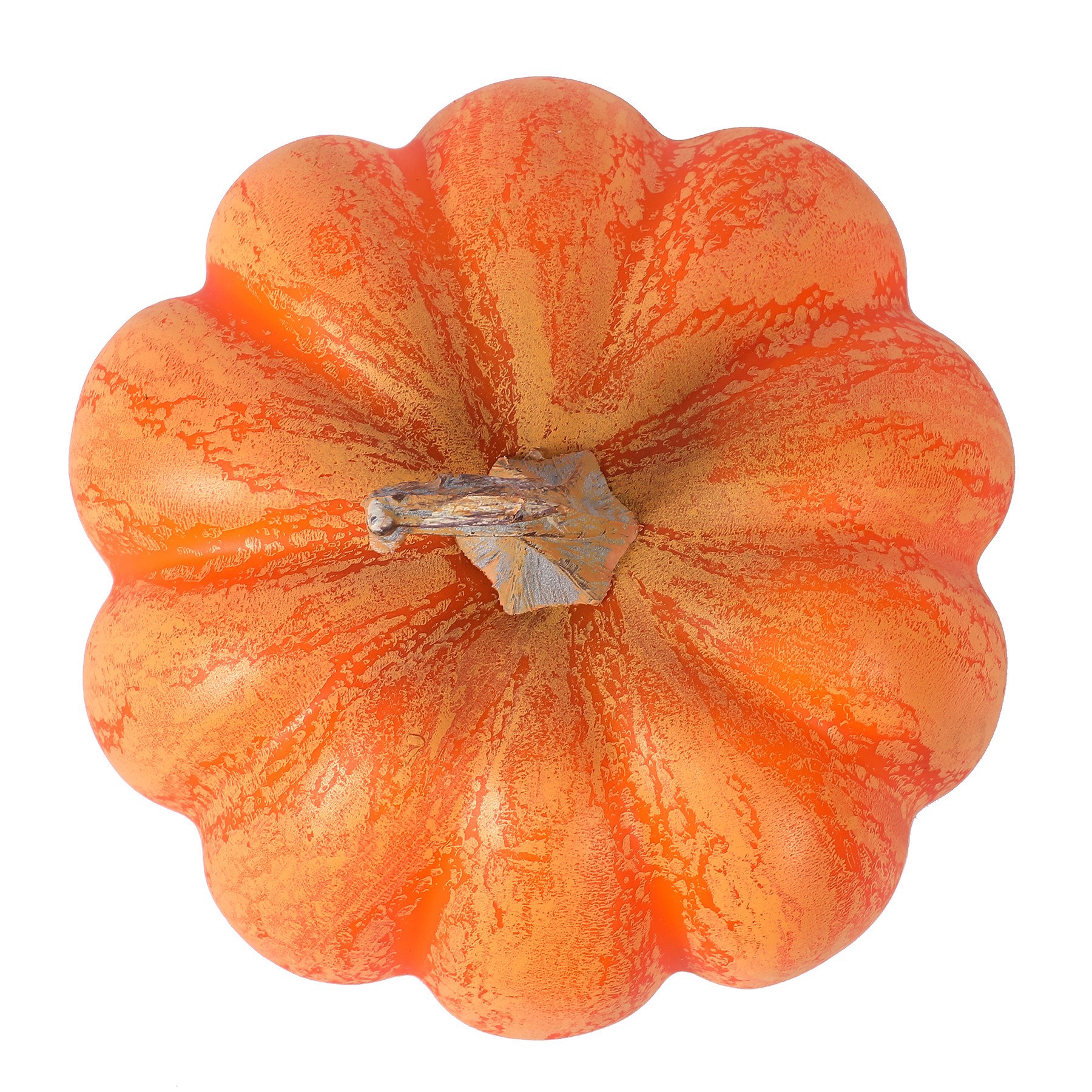 slide 2 of 2, 4.75" Dark Orange Decorative Pumpkin By Ashland, 4.75 in x 4.75 in x 3 in
