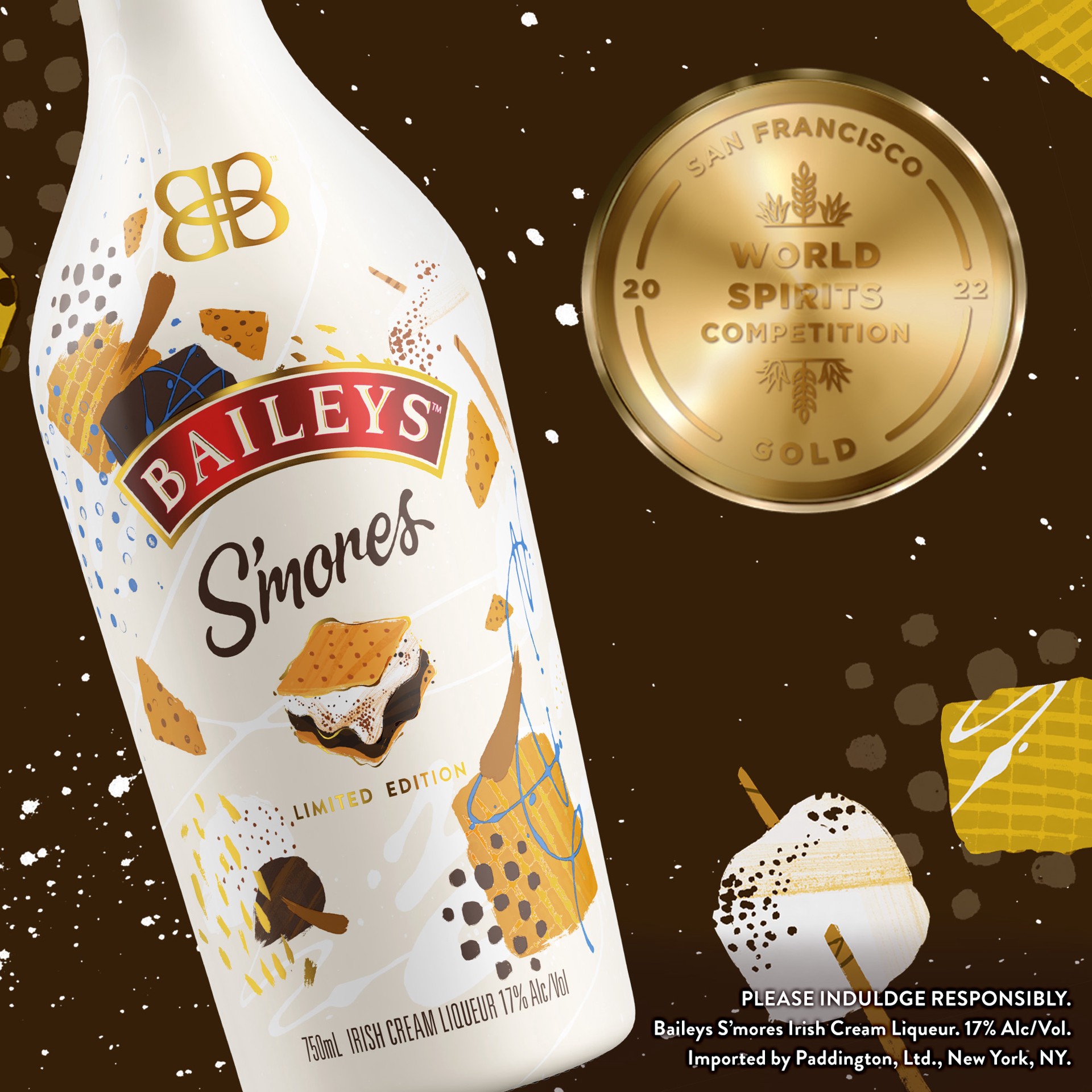 slide 6 of 9, Bailey's S'mores Cordial, 750 ml