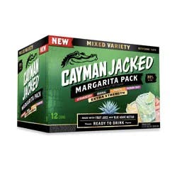 Cayman Jacked Margarita Variety Pack, 12 Pack, 12 fl oz Cans, 10% ABV