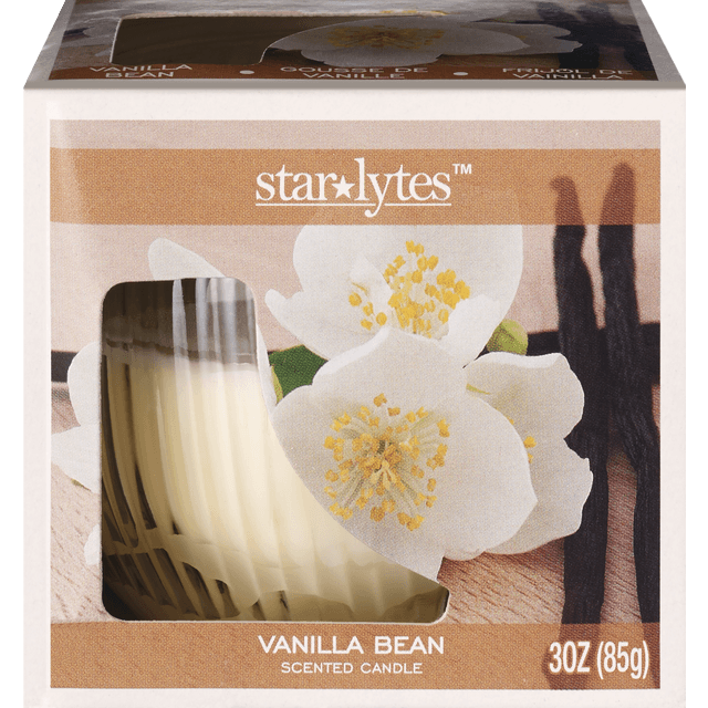 slide 1 of 1, Star Lytes Vanilla Bean Boed Candle, 3 oz