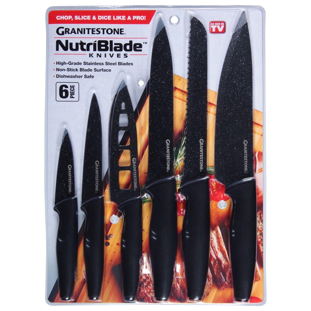slide 1 of 1, Granitestone ASOTV Granitestone Nutriblade Knives, 1 ct