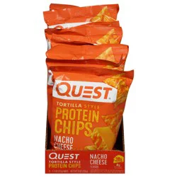 Quest Tortilla Style Nacho Cheese Flavor Protein Chips 8 - 1.1 oz Bags