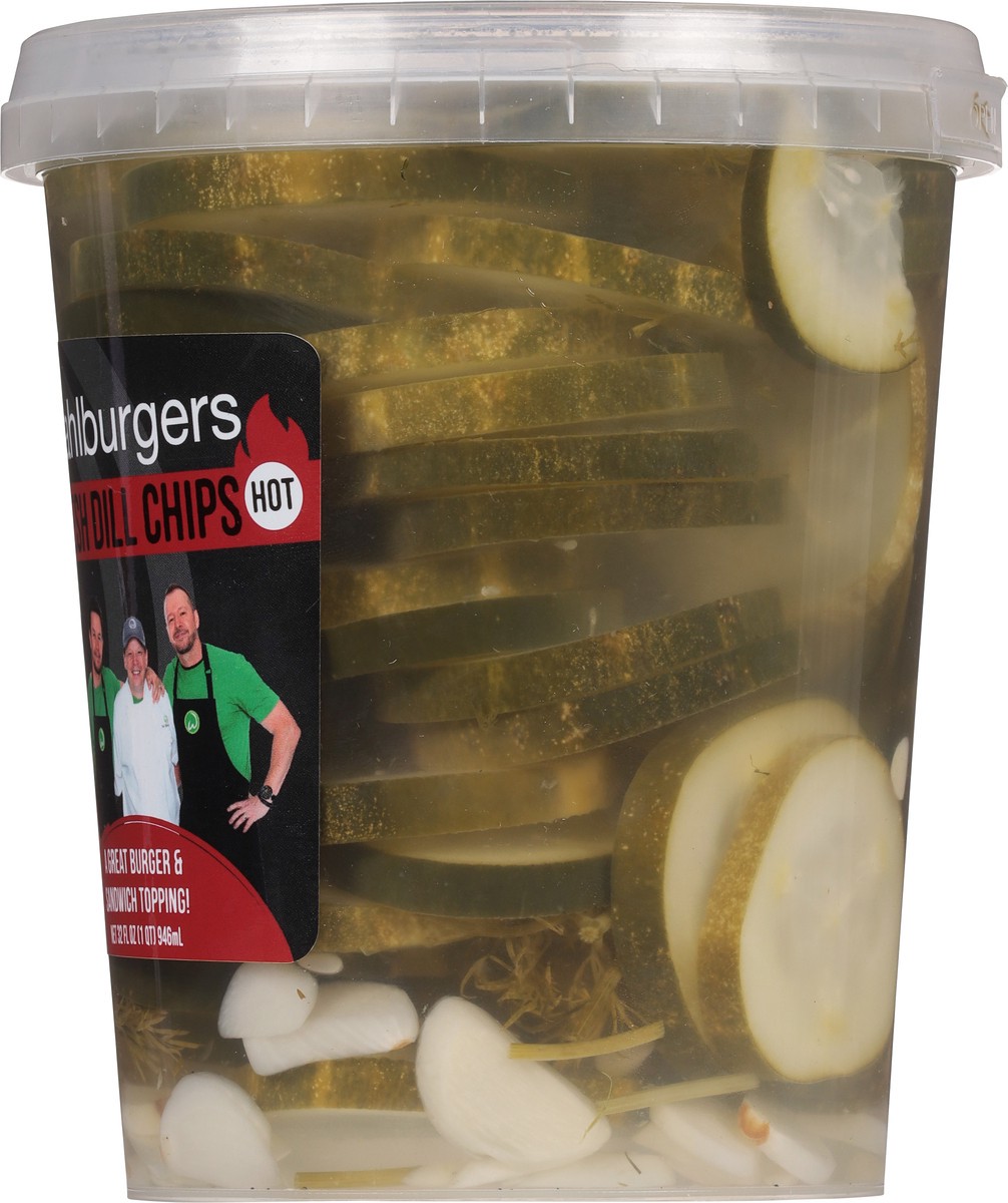 slide 5 of 9, Wahlburgers Hot Fresh Dill Chips 32 fl oz, 32 fl oz