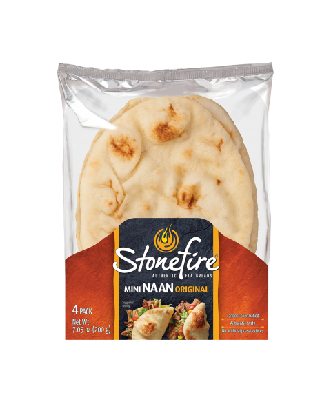 slide 1 of 3, Lowes Foods Stonefire Original Mini Naan, 7.05 oz