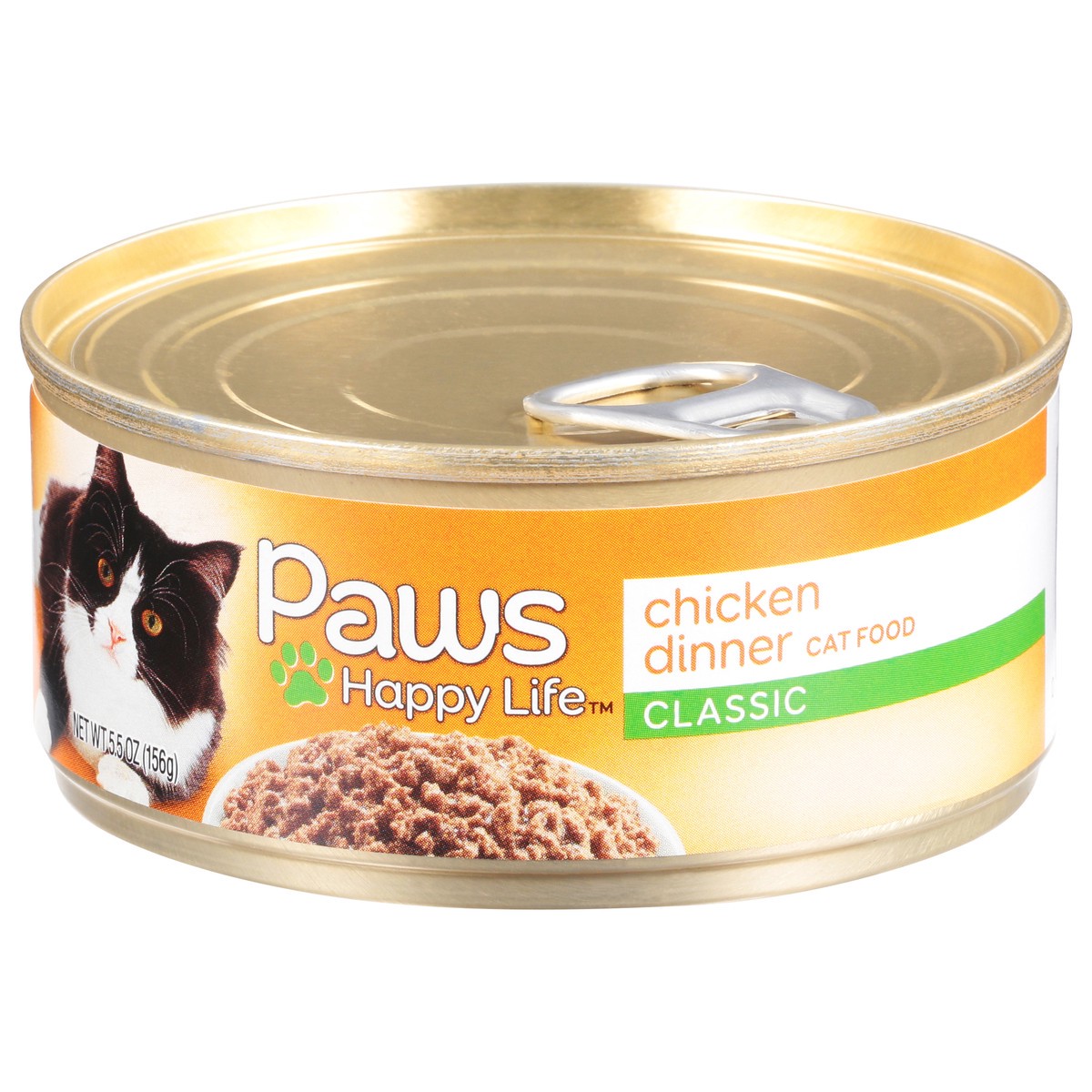 slide 1 of 9, Paws Happy Life Classic Chicken Dinner Cat Food 5.5 oz, 5.5 oz