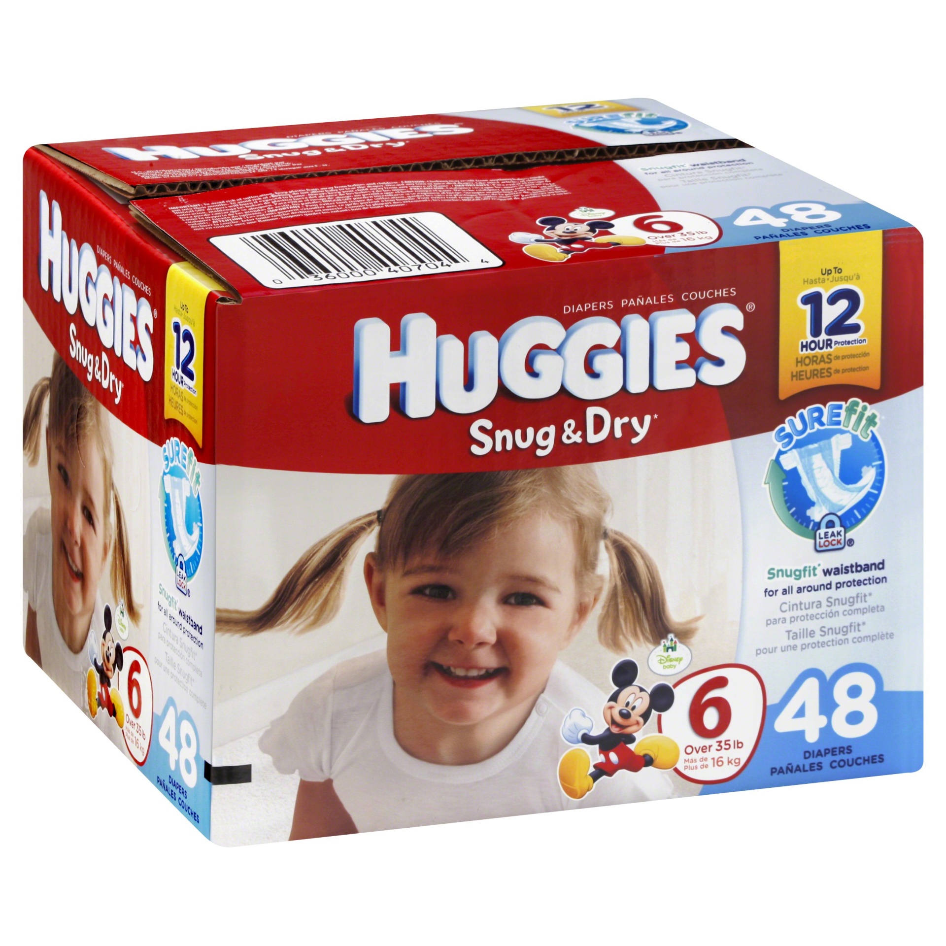 slide 1 of 1, Huggies Snug & Dry Diapers Size 6, 48 ct