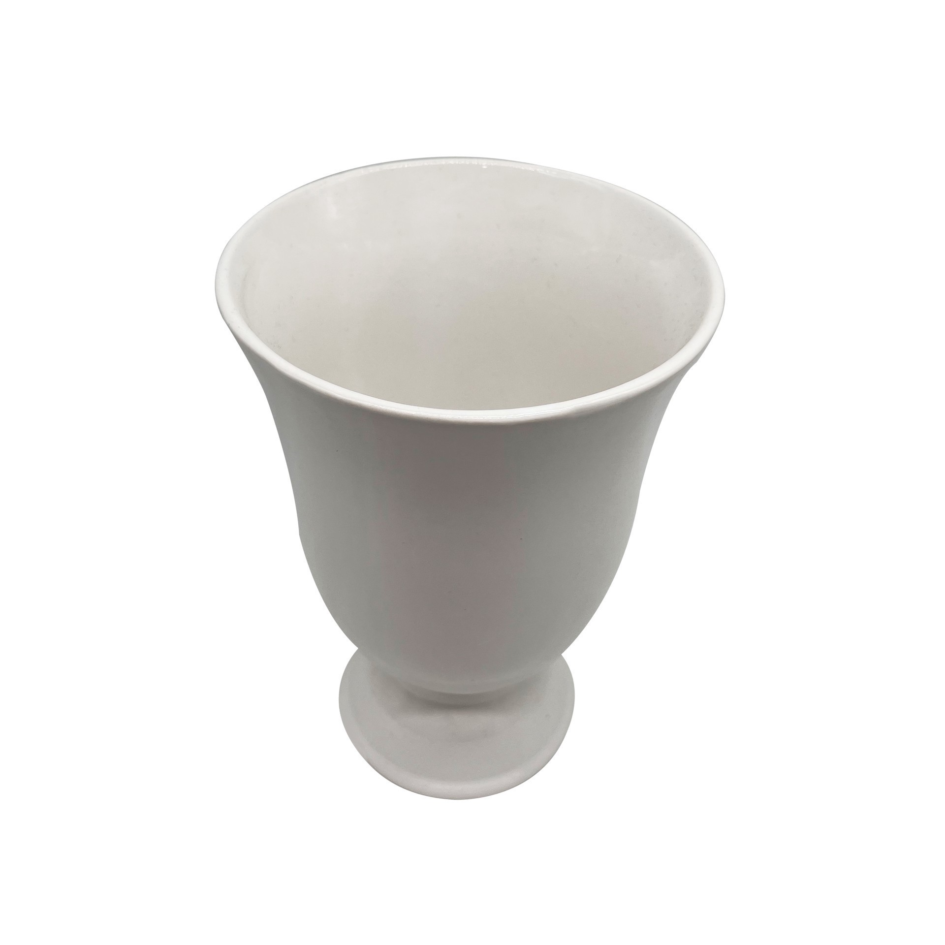 slide 3 of 4, 8" White Ceramic Vase By Ashland, 5.3 in x 5.3 in x 8 in