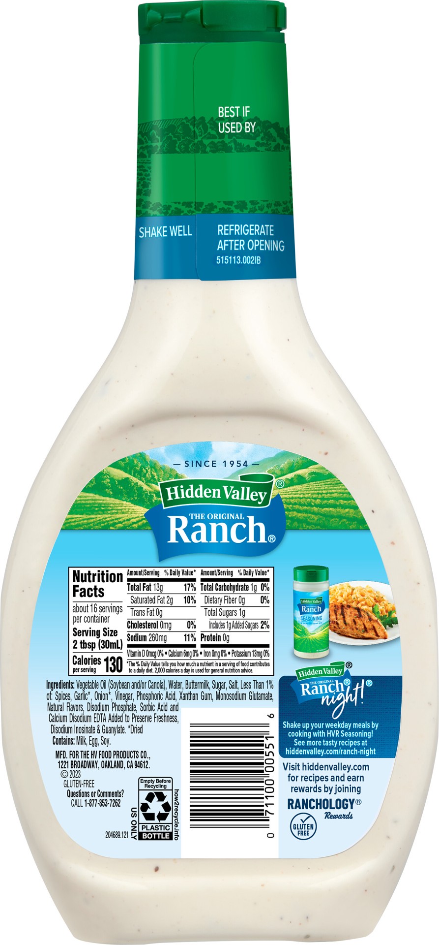 slide 5 of 5, Hidden Valley Original Ranch Salad Dressing & Topping, 16 fl oz