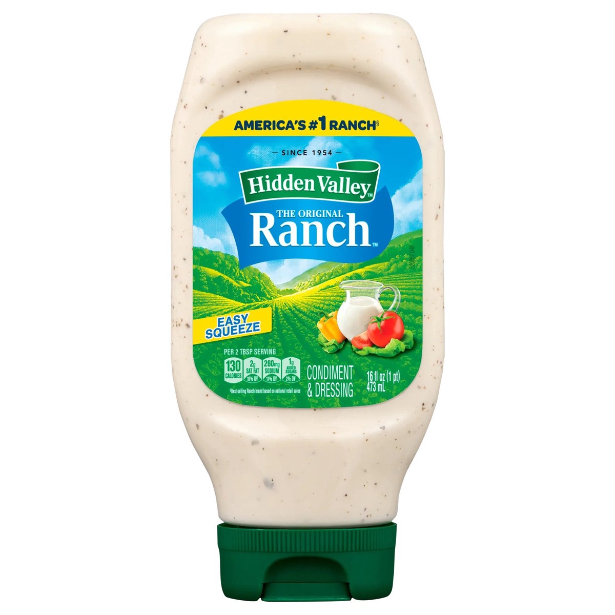 slide 1 of 5, Hidden Valley Original Ranch Salad Dressing & Topping, 16 fl oz
