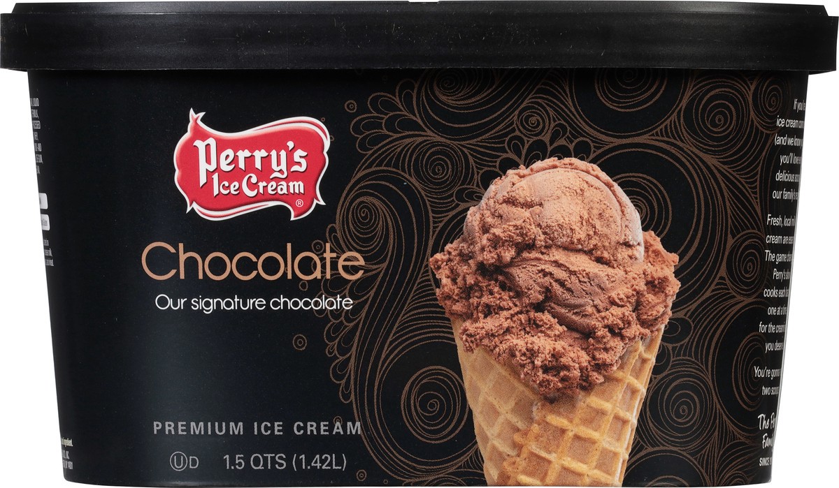 slide 4 of 9, Perry's Ice Cream Chocolate Premium Ice Cream 1.5 qt, 1.5 qt