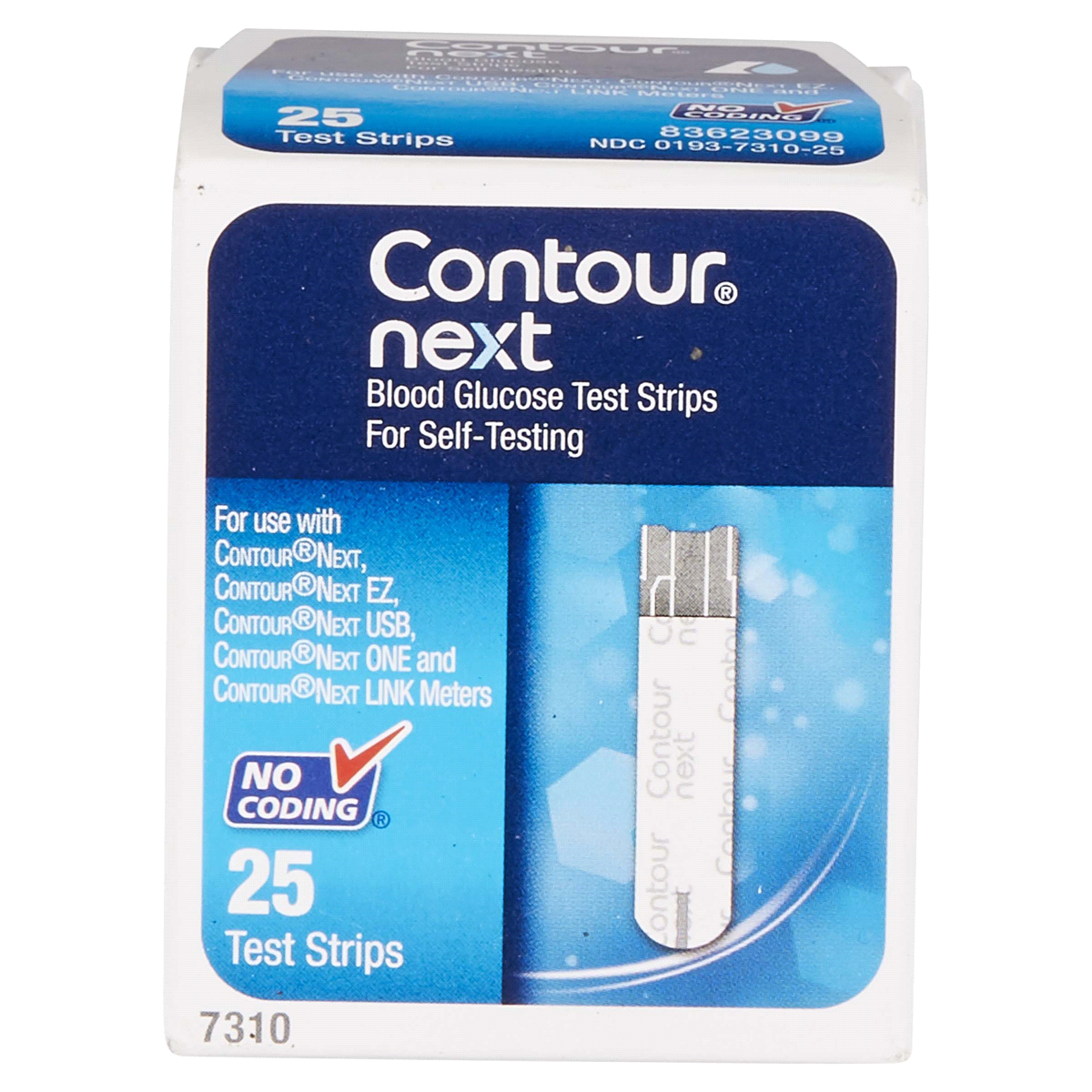 Contour Next Blood Glucose Test Strips - 50 ct