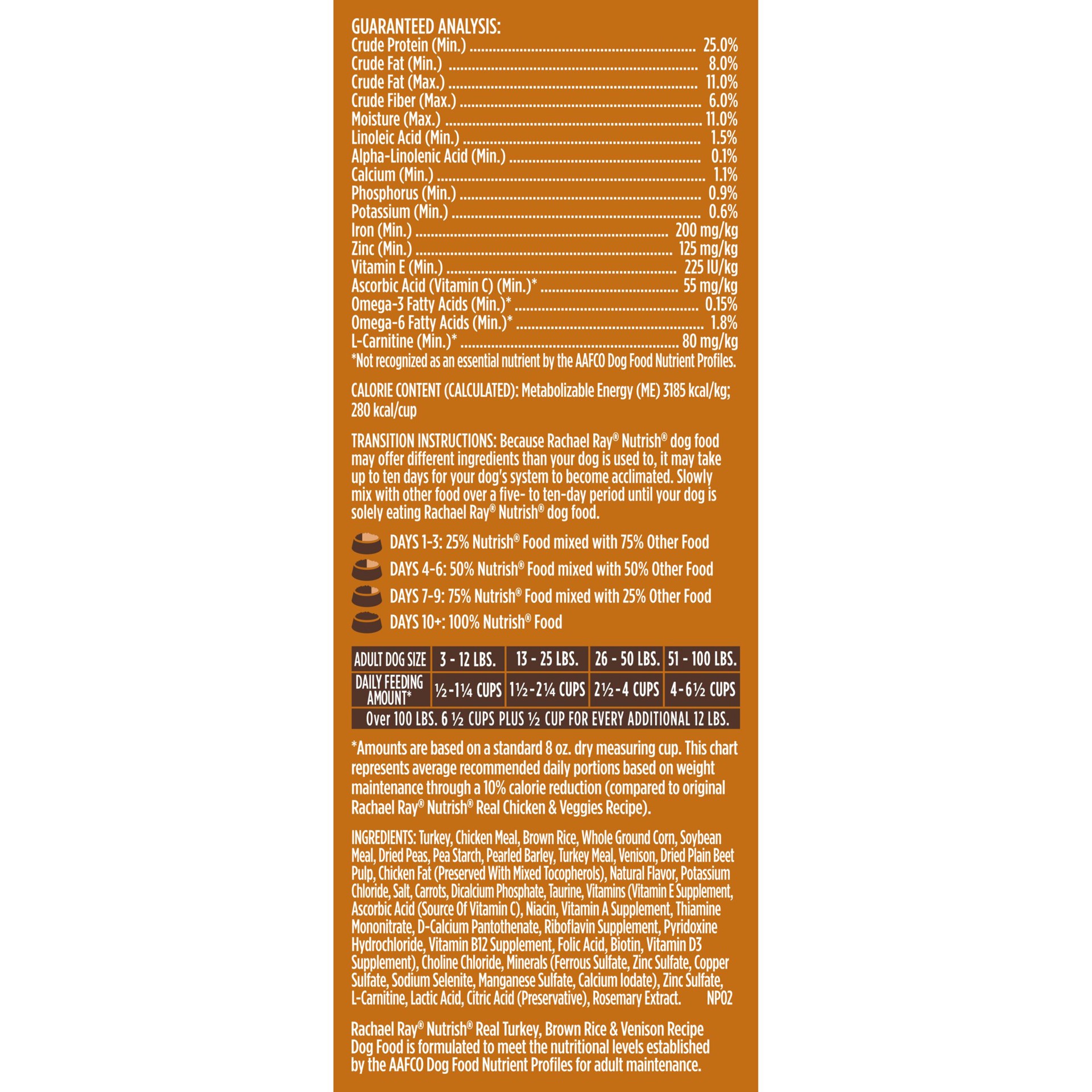 slide 3 of 9, Rachael Ray Nutrish Turkey, Brown Rice & Venison Recipe Adult Super Premium Dry Dog Food - 13lbs, 13 lb