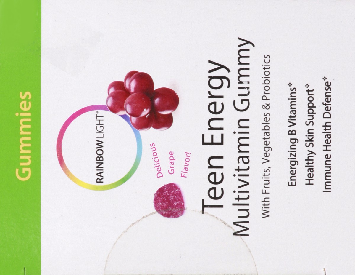slide 5 of 9, Rainbow Light Teen Energy Grape Multivitamin Gummy 30 ea, 30 ct